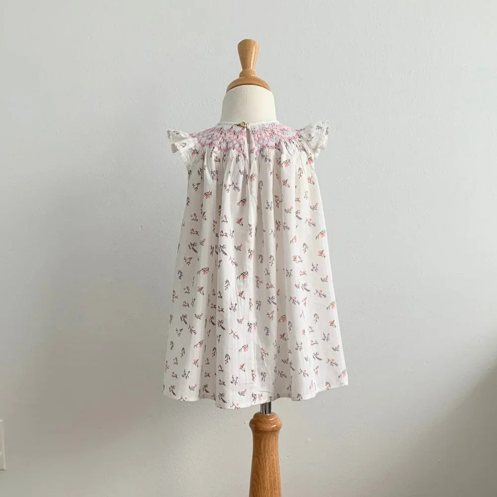 NWT - Pretty Girls Smocked Bishop Dress Floral Cute Spring & Summer Casual 2T - Picture 5 of 14